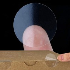 투명 원형 25mm 실링 포장 스티커 500p 선물포장스티커 포장스티커 답례스티커 답례품스티커 mar33897yh, 1개, 1개입, 단일