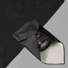 접이식 천 자체 카메라 보관 가방 플러시 스크래치 사진 랩 소프트 래핑, 04 1pc black