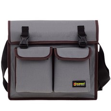 팝마인즈 가벼운 공구 가방 크로스백, 그레이, 1개