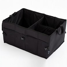 carmazon 大容量後車廂多功能折疊收納箱, 黑色