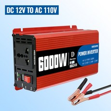 파워 인버터 6000W-10000W 12V에서 110V 60Hz 자동차 전압 변환기 V 전류 LED 디스플레이 휴대용 배터리/태양광용, [07] 12V To 110V(6000W)