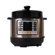 aiwa 智能壓力鍋 DYK-A60 9種烹飪模式, 香檳金, 1個, 5L