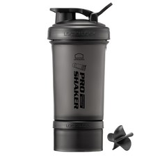 프로쉐이커 락앤락 보틀 600ml + 컨테이너 140ml, 매트블랙, 1개