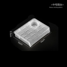 烏龜爬臺 烏龜浮島 烏龜曬背臺, 1個, 中號角蛙/烏龜曬臺1個