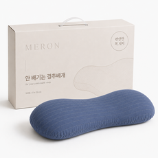 메르온 안배기는 목편한 메밀 경추베개, 1개, 네이비