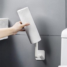 EM06 부착형 다용도걸이 2P 키친타올걸이 휴지걸이, 1