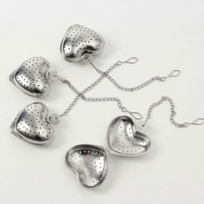 티 스텐 인퓨저 우리기 잎차 하트B 4P세트 차거름망 49540ea 1(ea)