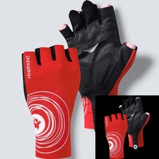 칼라 자전거 라이딩 반장갑 158 자전거장갑 스포츠장갑 여자자전거장갑 남자자전거장갑, 레드 XL