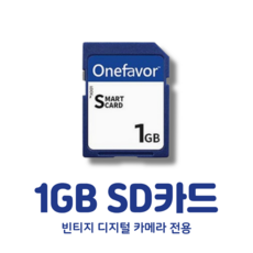 저용량 SD카드 빈티지 디카 호환, 1개, 1GB