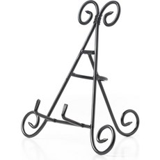 가정용 주방 스탠드 위한 장식 9인치 튼튼한 사진 1 홀더. 철제 접시 및 액자 디스플레이 책을, 9"