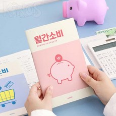 Elaris 월간 소비 플래너 돈관리다이어리, 블루