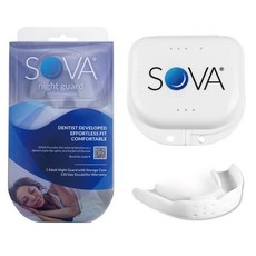NORDITION SOVA 3D 成人立體款 專業防磨牙牙套 (含收納盒) - 美國製 咬合板 護牙套 磨牙套 夜間磨牙 護齒 TMJ 下顎痛, 白色, 1