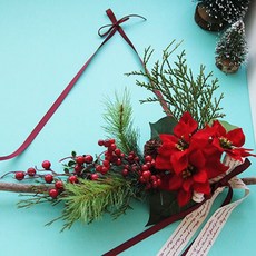 포인세티아 트라이앵글 가렌더 크리스마스리스 조화ehw7+3pFz