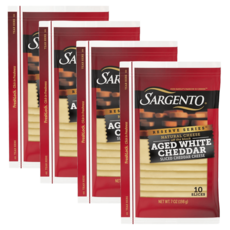 사르겐토 화이트체다 슬라이스 치즈 10매입 X 4개, 1세트