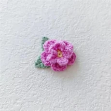 Wool Flower Applique Pin for DIY Clothes Hat Shoes Crafts Sewing Supplies Patches Headwear Hair Clip, 13 5