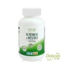 多立康 葡萄糖胺 MSM二代升級版 添加鯊魚軟骨與牛磺酸(90粒/瓶), 1個, 90顆