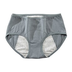 透氣防漏生理褲 中腰 加寬 防水內褲 女生內褲 包臀內褲 H-c35, H-c35_透氣防漏生理褲_軍藍,L