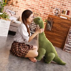 브라키오사우루스 인형 초식공룡 35cm 베개 0.2kg 블루 목이긴 선물, C. 80cm1.6kg, A. 군사 녹색