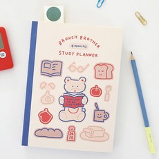 로마네 브런치 브라더 4개월 스터디 플래너 크림 chl+4819ME