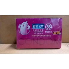 勁威KW 衛生套 超薄型, 1個, 平滑型 36個/盒
