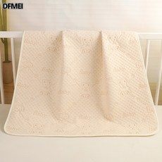 DFMEI 嬰兒隔尿墊防水純棉可洗透氣幼兒童防漏牀墊大號護理墊, 1個, 小熊