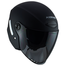 코모 디라이트 D-LIGHT 초경량 오픈페이스 헬멧 5종 쉴드, 무광블랙 스모크쉴드