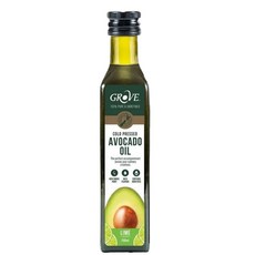 GROVE 冷壓初榨酪梨油 (檸檬風味) 250ml - 高發煙點 健康脂肪 純淨無添加, 1個