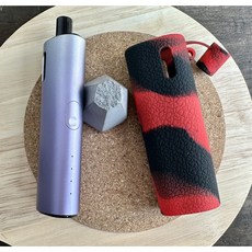 레더크레프트 아보카도베이비프로 전용 실리콘 케이스 위생캡덮개 포함, 1개, 블랙레드