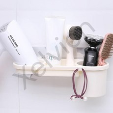 올마켓 다용도 욕실선반 코너 욕실선반 부착식 수납 1드라이기수납-베이지