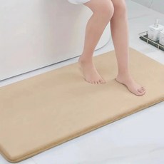 대형 욕실 미끄럼 방지 장식 매트 바닥 욕조 흡수성 카펫, Apricot