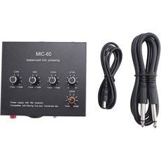 케이블과 6.5mm 케이블을 사용하는 MIC-60 3밴드 이퀄라이저 밸런스 마이크 프리앰프 사용하기 쉬운 설치 방법, 케이블과 6.5mm 케이블을 사용하는 MIC-60 3밴