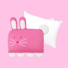 [밀로앤개비] 동물베개 (커버1+솜1) 세트 유아베개/아기베개/돌아기베개/매쉬베개, 블라썸라라, 매쉬 솜
