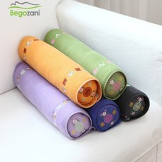 베고자니 정국이 사용한 자연소재 편백메밀 거북목 베개 (경추 목 베개), 파랑, 1개