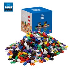 【PLUS-PLUS 加加積木】MINI 小顆粒 彩虹系列, 1個, 1200pcs 盒裝