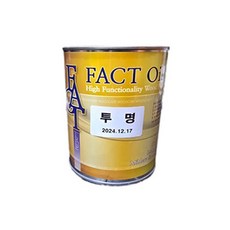 팩트 오일 스테인 방부목페인트 투명 0.9L, 1개