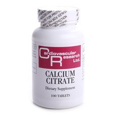 Cardiovascular Research 檸檬酸鈣補充錠, 1個, 100 件
