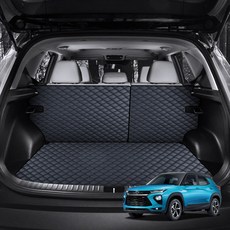 지엠지모터스 퀼팅 가죽 트렁크매트 풀세트, 트레일 블레이저(20.1~), 올블랙