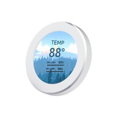 【스몰랩】2.1인치 수냉 서브스크린 ips 원형 스크린 내장 스크린 (화이트)