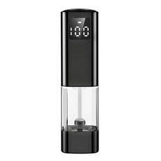 BLACK K7 전동충전식 후추 전동 그라인더 스테인리 통후추 소금 그라인더 양념통 소금통, 1개, 100ml