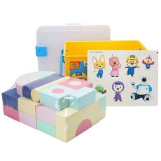 비앤씨 뽀로로 통 소프트블럭, 혼합 색상, 1개