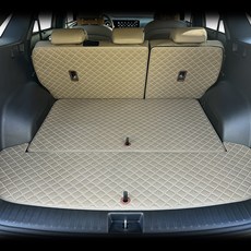 국내제작 기아 쏘렌토 4세대 MQ4 (20년-현재) 자동차 트렁크매트 + 2열등받이, 올리브브라운, 5인승