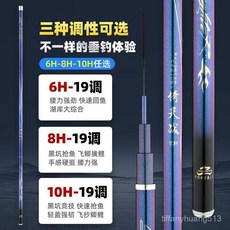 臺灣熱銷 釣魚竿 高碳素手竿 6H超輕 8H 10H超硬 綜閤釣竿 19調 純手工 通用型