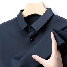M-4XL POLO衫 短袖 男翻領POLO衫 天絲 桑蠶絲 t恤 男士中青年上衣 冰絲滑料POLO衫 無痕薄款POLO衫涼感POLO衫