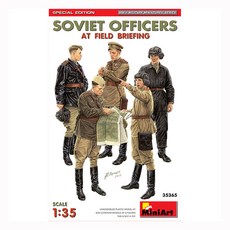 MINI35365 1/35 Soviet Officers at Field Briefing Special Edition, 1개