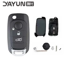 쿠쿠스토어 야윤 AKFTF108 3/4 버튼 리모트 키 쉘 (로고 포함) 피아트, 02 3 Button, 03 10PCS, 01 China Mainland