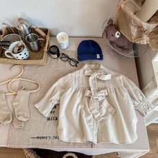 女童春季韓版蝴蝶結長版襯衫