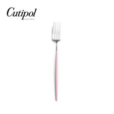 Cutipol GOA 粉紅柄霧面不銹鋼 18cm 點心叉, 1個