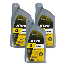 GS칼텍스 킥스 KIXX G 5W30 SP 가솔린엔진오일, 3개