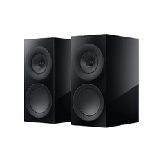 KEF R3 Meta 三音路書架式 HiFi 揚聲器，清晰音質，減少失真，公司貨一對, 拋光黑