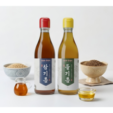 들깨향이 진한 100%통들깨 저온압착 들기름 저온압착, 1개, 350ml